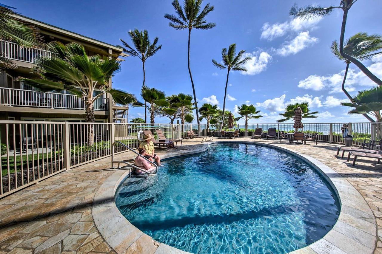 Waipouli Beachfront Condo With Balcony And Ocean Views Kapa'a Eksteriør billede