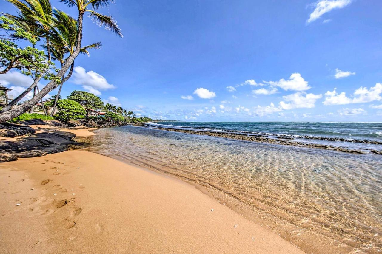 Waipouli Beachfront Condo With Balcony And Ocean Views Kapa'a Eksteriør billede