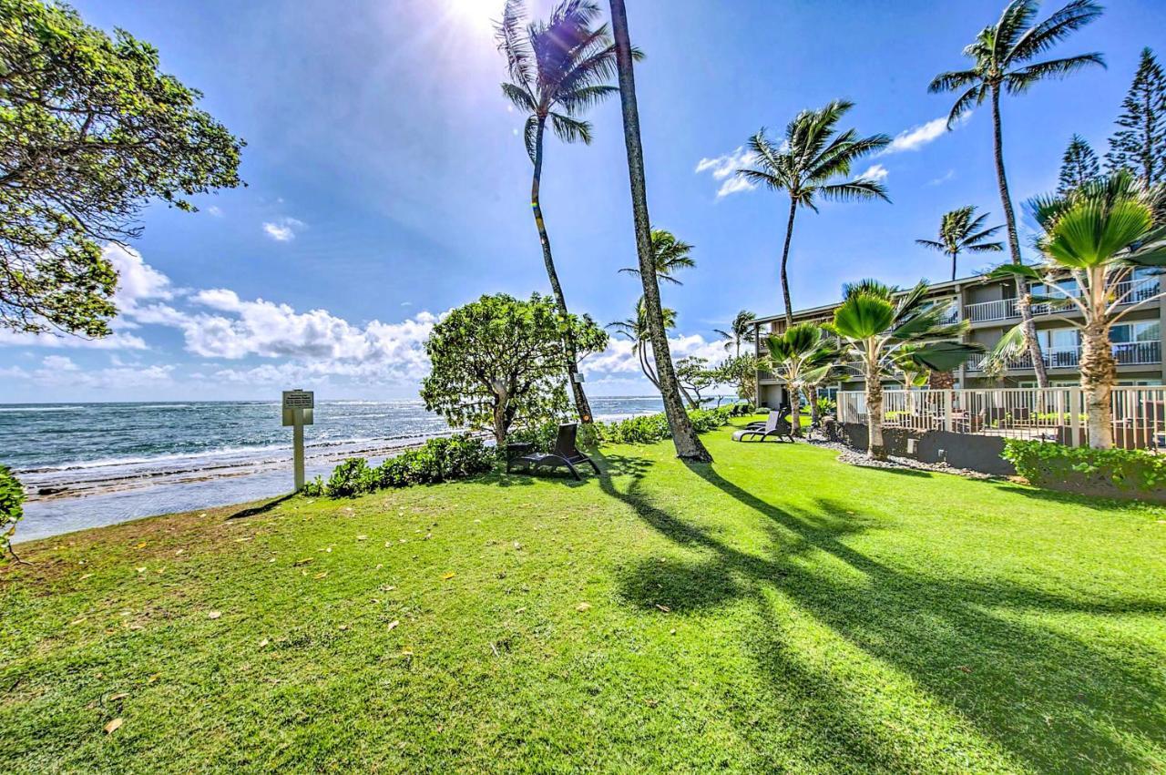 Waipouli Beachfront Condo With Balcony And Ocean Views Kapa'a Eksteriør billede