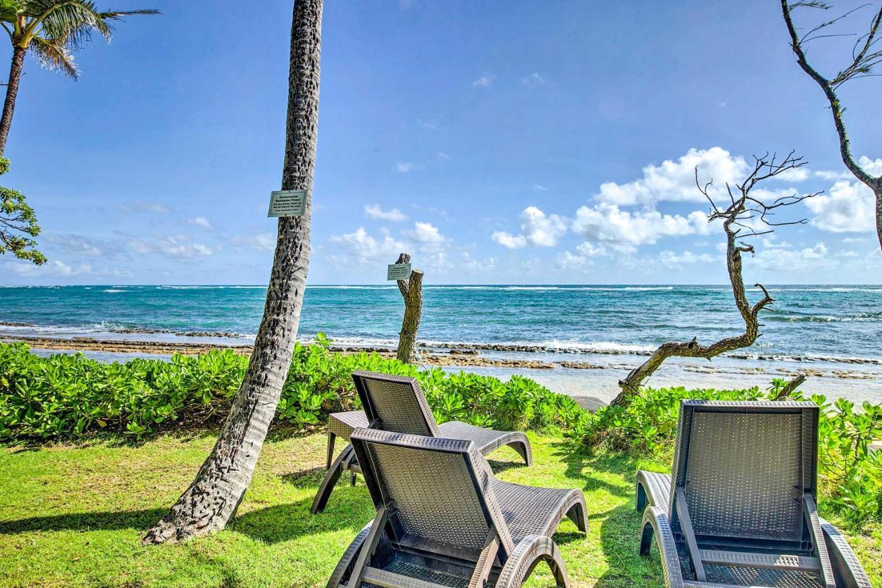 Waipouli Beachfront Condo With Balcony And Ocean Views Kapa'a Eksteriør billede